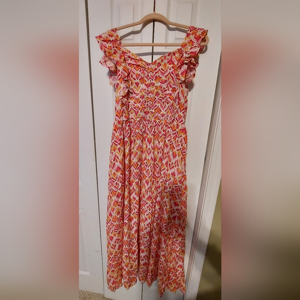 LAST CHANCE!!!! Orange And Pink Maxi Dress